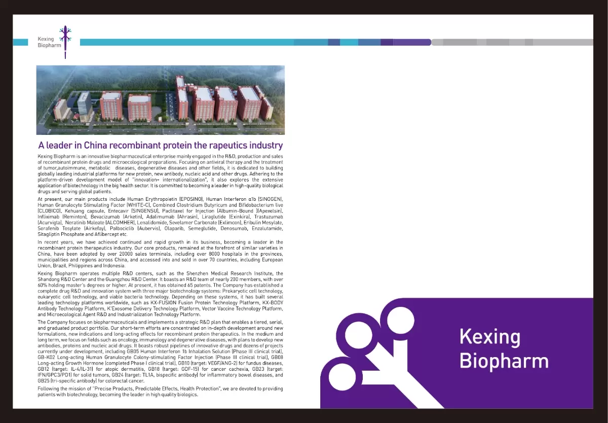 Kexing Biopharm's Product Introduction